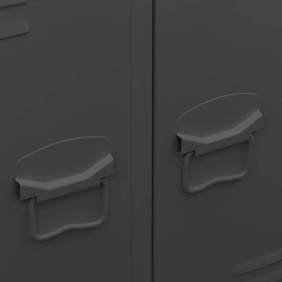 Garde-robe industrielle Anthracite 67x35x107 cm Acier - 9