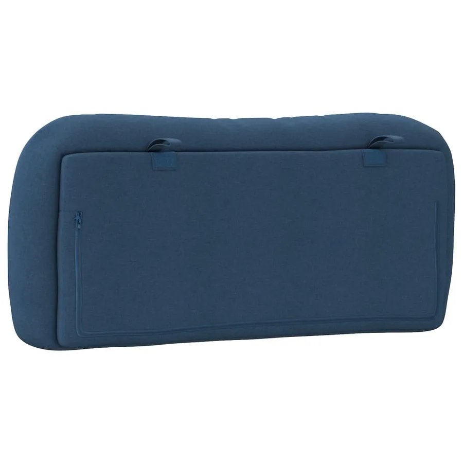 Coussin de tête de lit Hvar bleu 90 cm tissu - 7