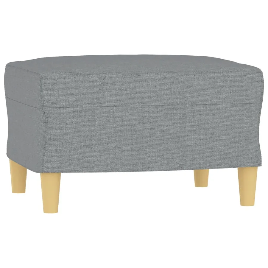 Ensemble de canapés 4 pcs avec coussins Gris clair Tissu - 6