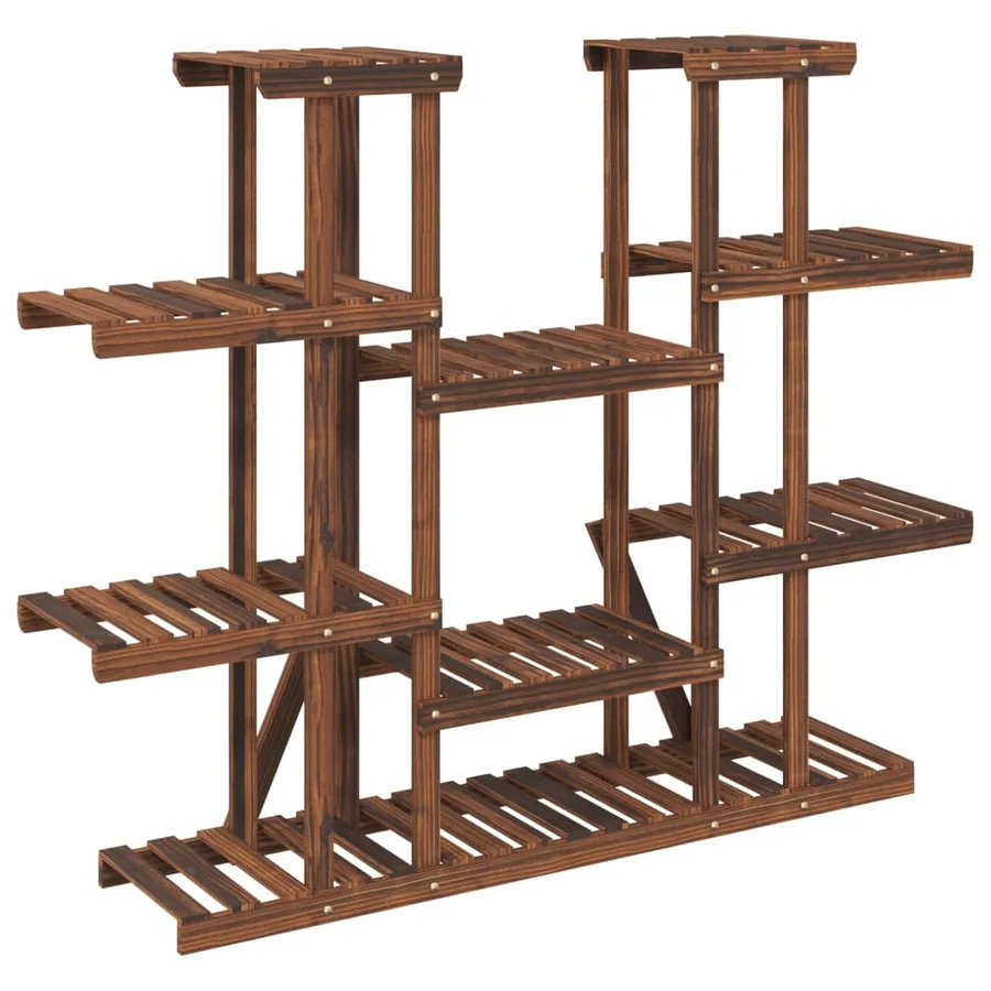 Support à fleurs 110x25x110,5 cm bois massif de sapin - 6