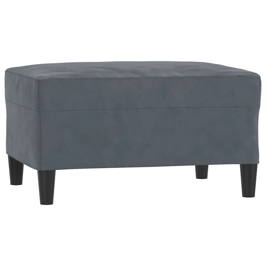 Ensemble de canapés 3 pcs avec coussins Gris foncé Velours - 5