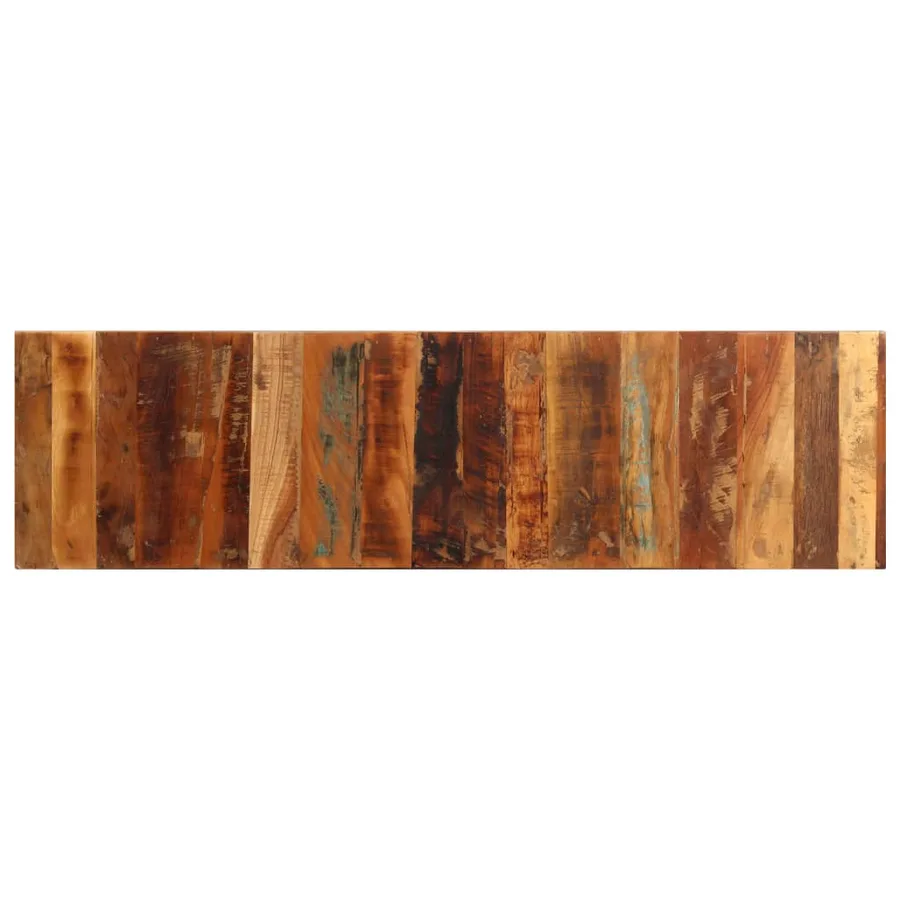 Meuble TV 110x30x40 cm Bois massif de récupération - 3