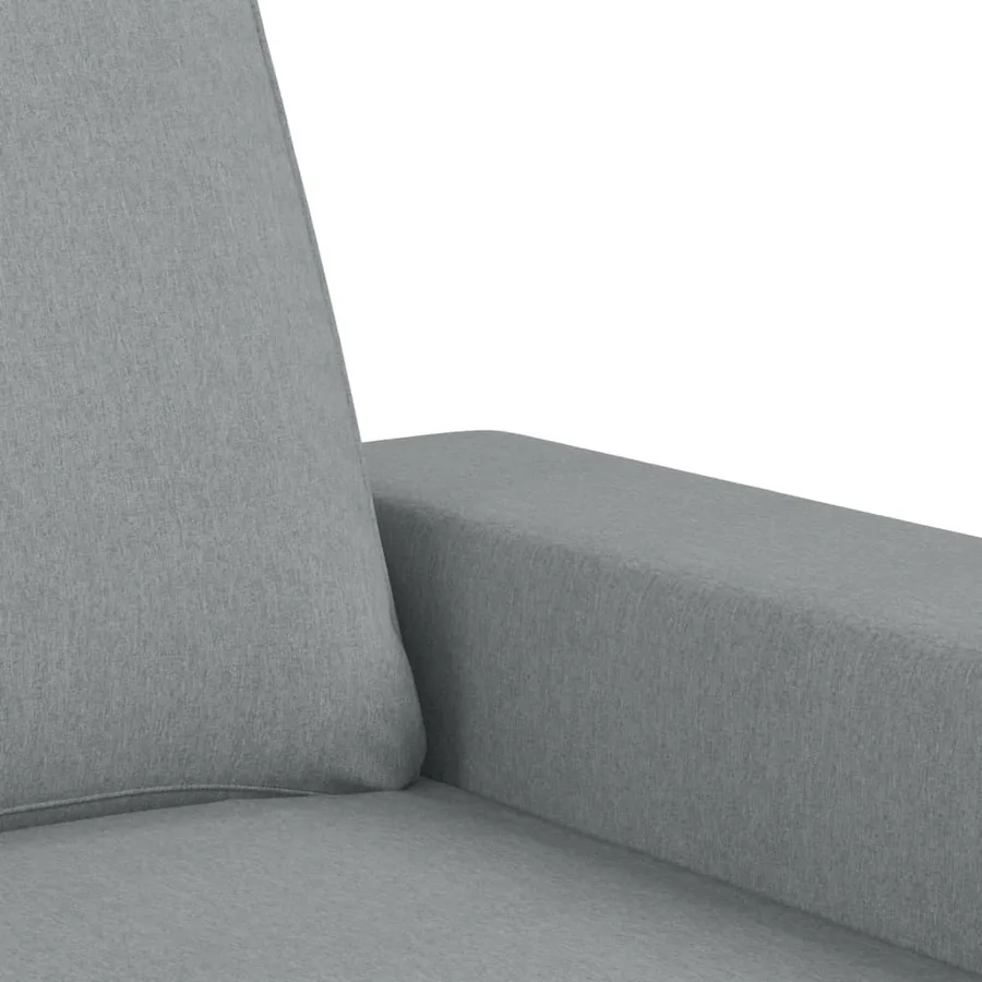 Canapé à 3 places Gris clair 180 cm Tissu - 6