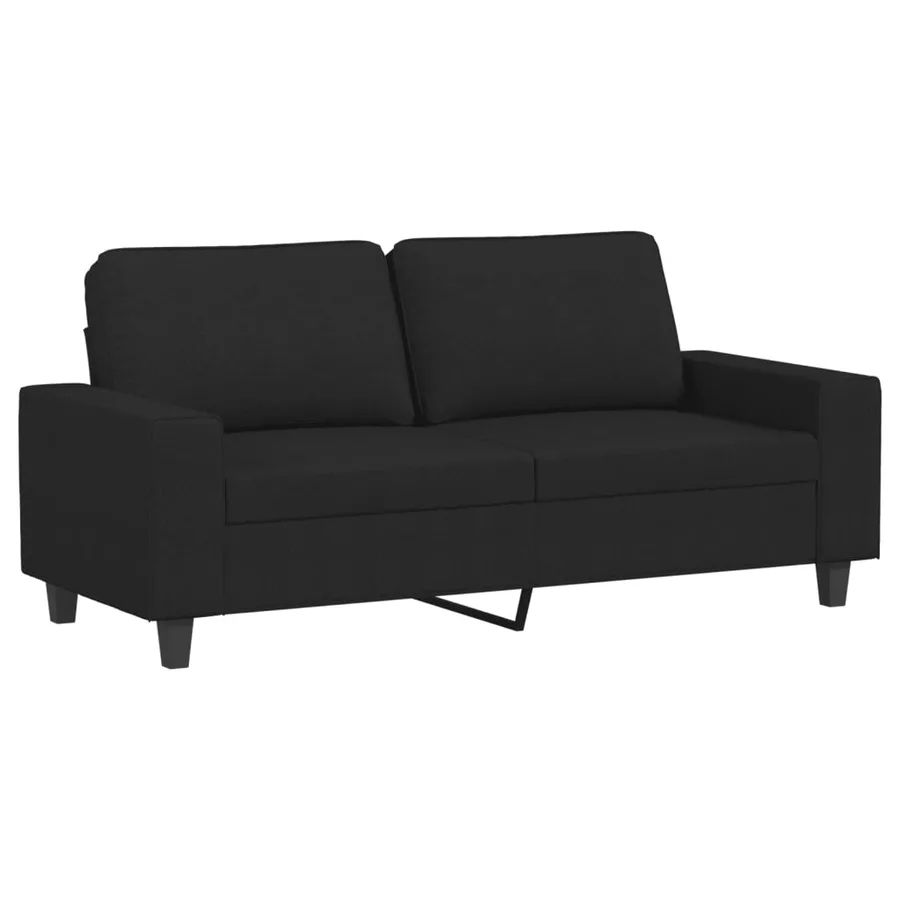 Ensemble de canapés 3 pcs noir tissu - 4