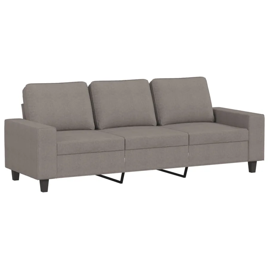 Ensemble de canapés 2 pcs taupe tissu - 4