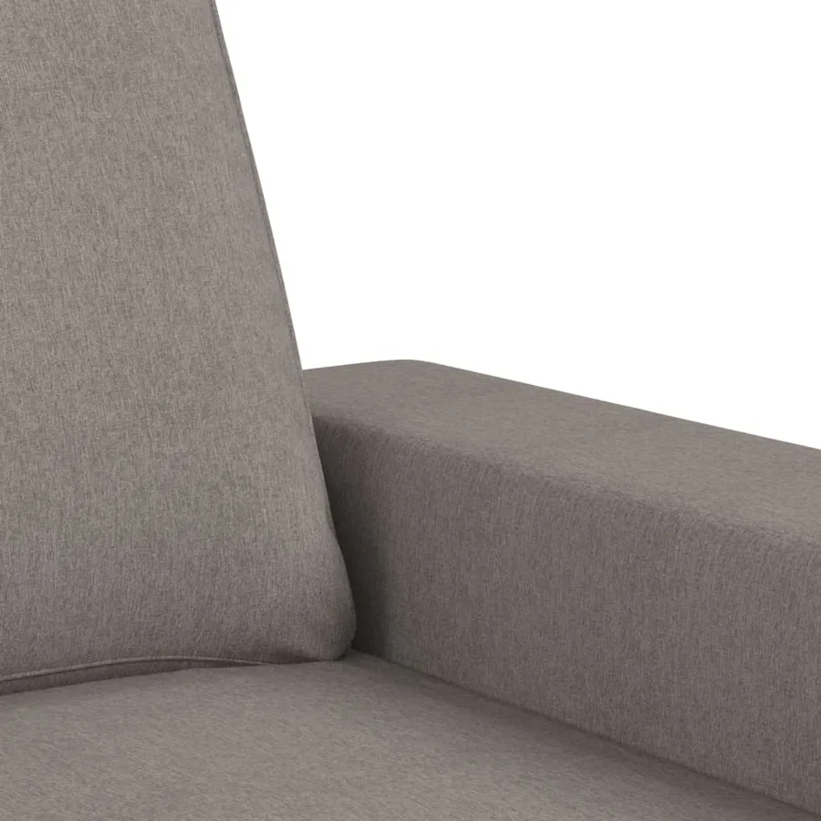 Canapé à 2 places Taupe 120 cm Tissu - 6