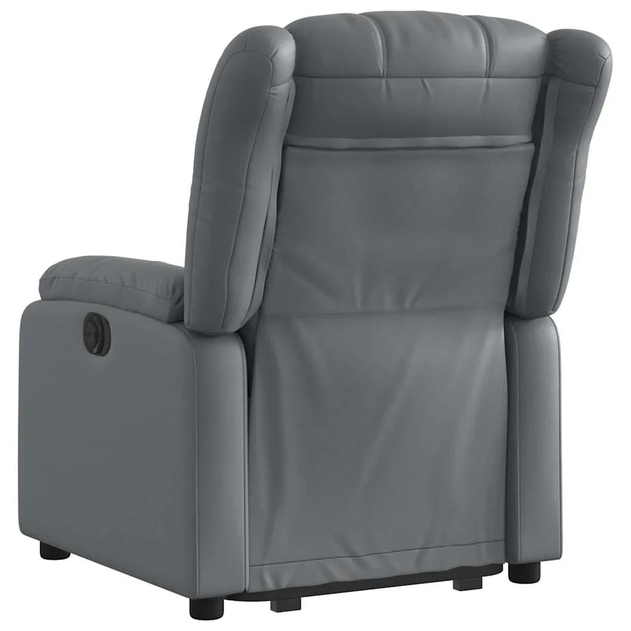 Fauteuil inclinable Gris Similicuir - 5