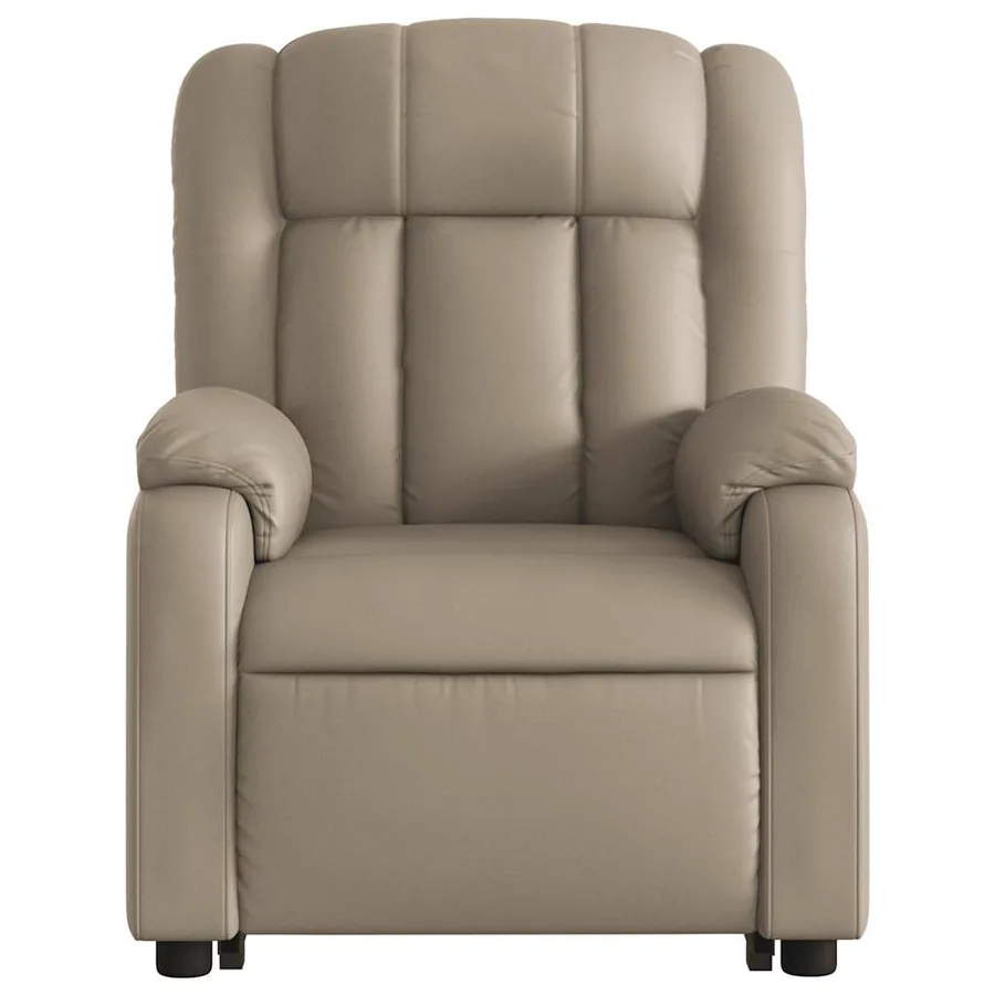 Fauteuil inclinable électrique cappuccino similicuir - 9