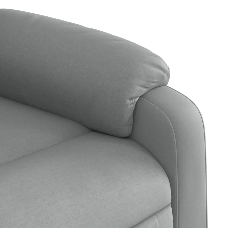 Fauteuil inclinable électrique Gris clair Tissu - 11