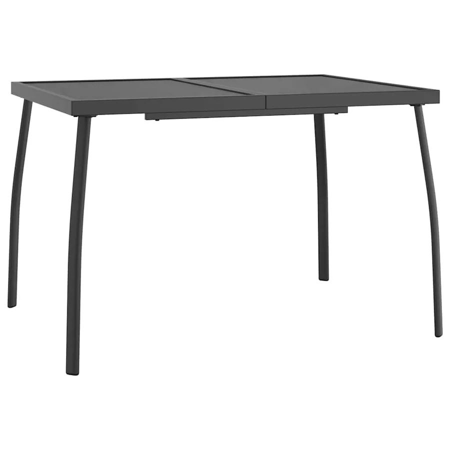 Ensemble à manger de jardin 5 pcs anthracite acier - 7