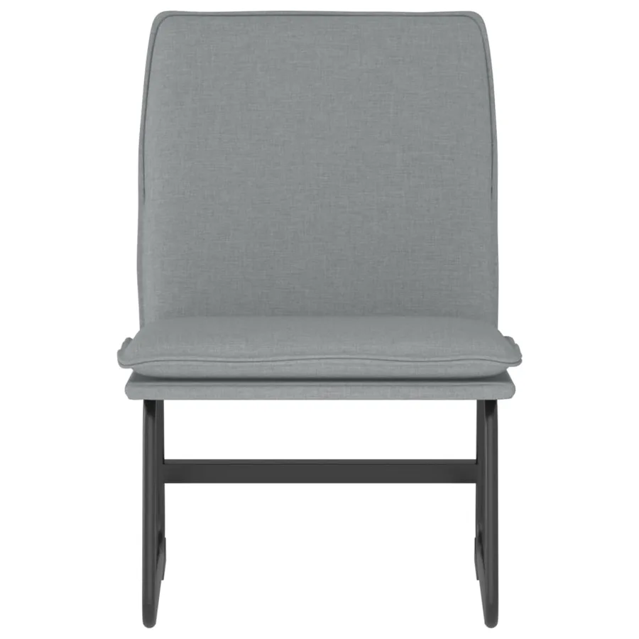 Chaise longue Gris clair 52x75x76 cm Tissu - 3