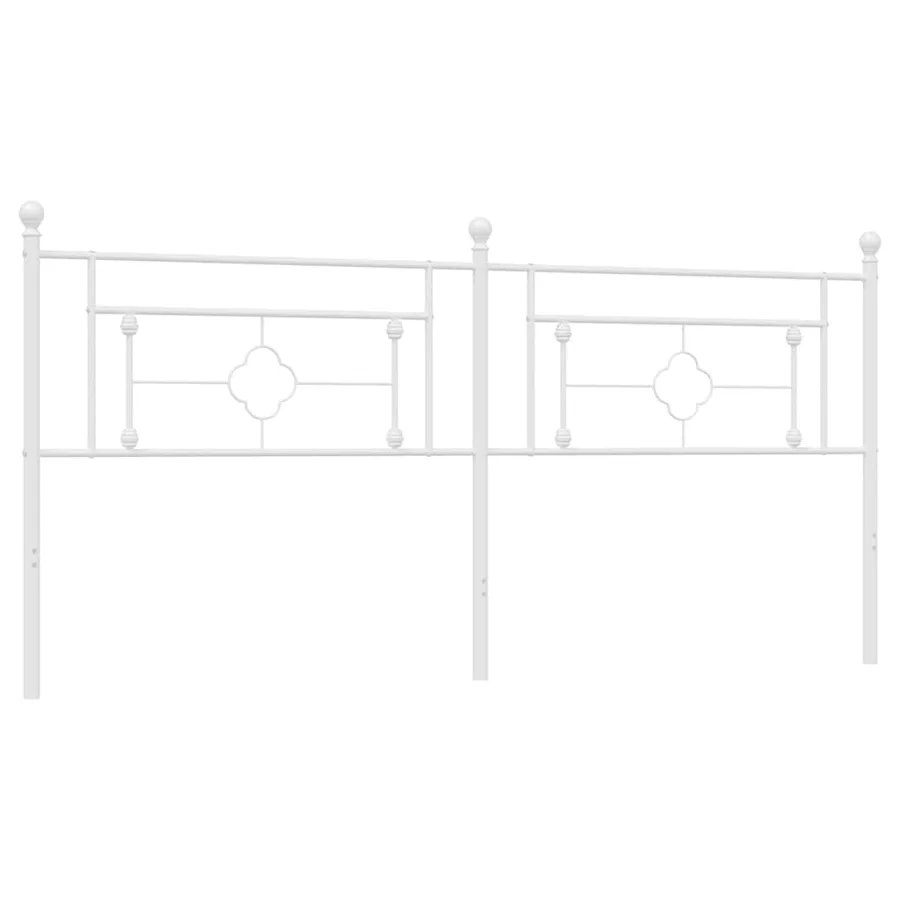 Tête de lit de remplacement métal blanc 193 cm - 5