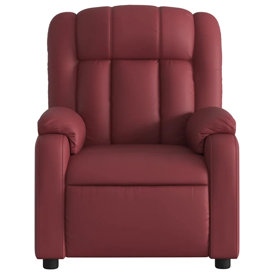 Fauteuil inclinable Rouge bordeaux Similicuir - 6