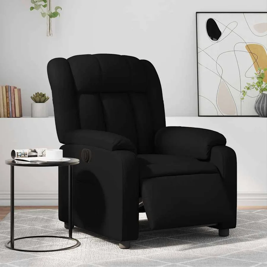 Fauteuil inclinable électrique Noir Similicuir - 16