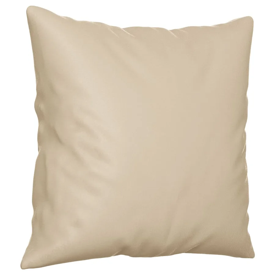 Canapé 2 places avec oreillers crème 120 cm tissu microfibre - 6