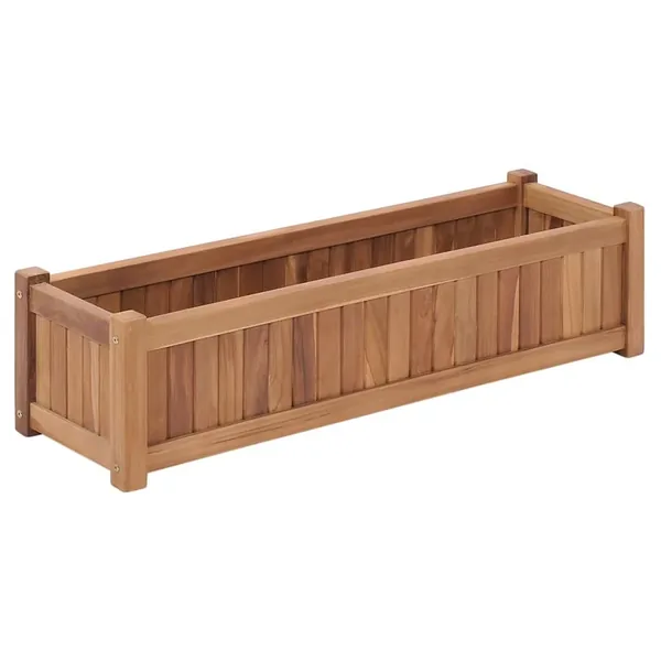 Lit surélevé 100x30x25 cm Bois de teck solide