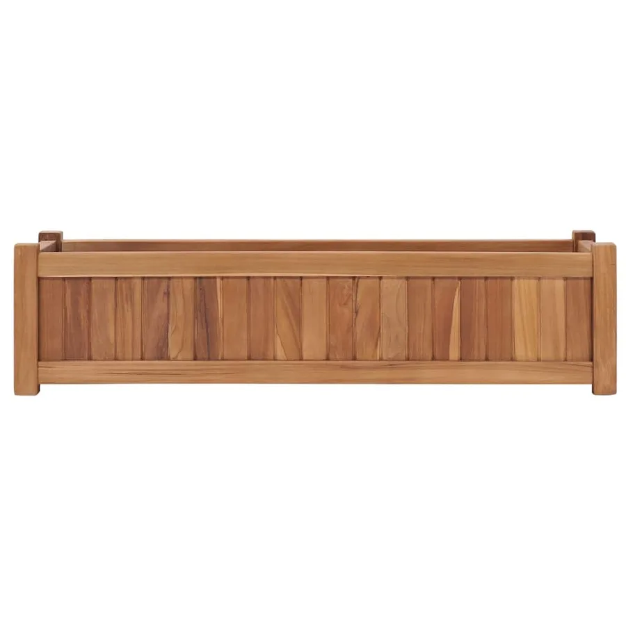 Lit surélevé 100x30x25 cm Bois de teck solide - 3