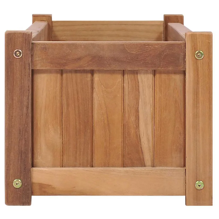 Lit surélevé 100x30x25 cm Bois de teck solide - 4
