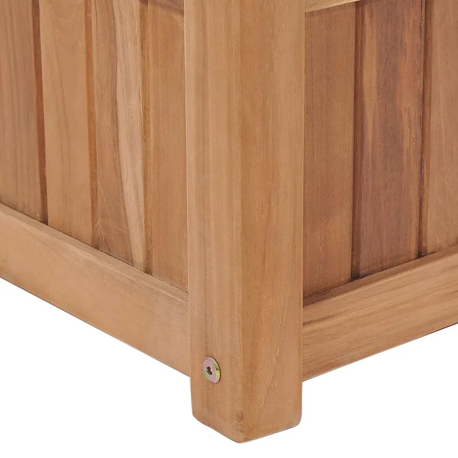 Lit surélevé 100x30x25 cm Bois de teck solide - 6