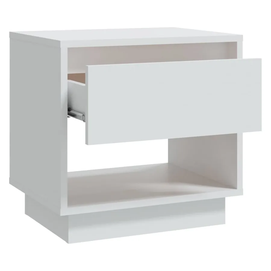 Tables de chevet 2 pcs Blanc 45x34x44 cm bois d'ingénierie - 6