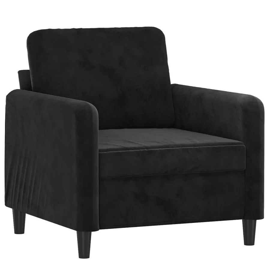 Ensemble de canapés 3 pcs noir velours - 3