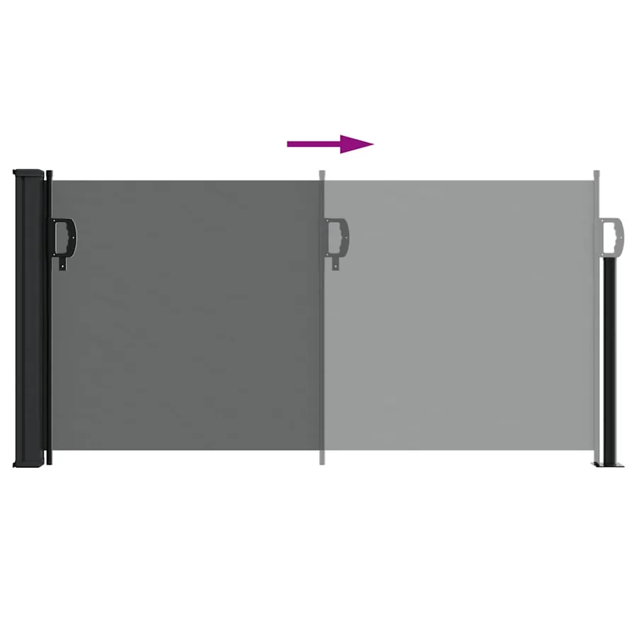 Store latéral rétractable Anthracite 100x300 cm - 6