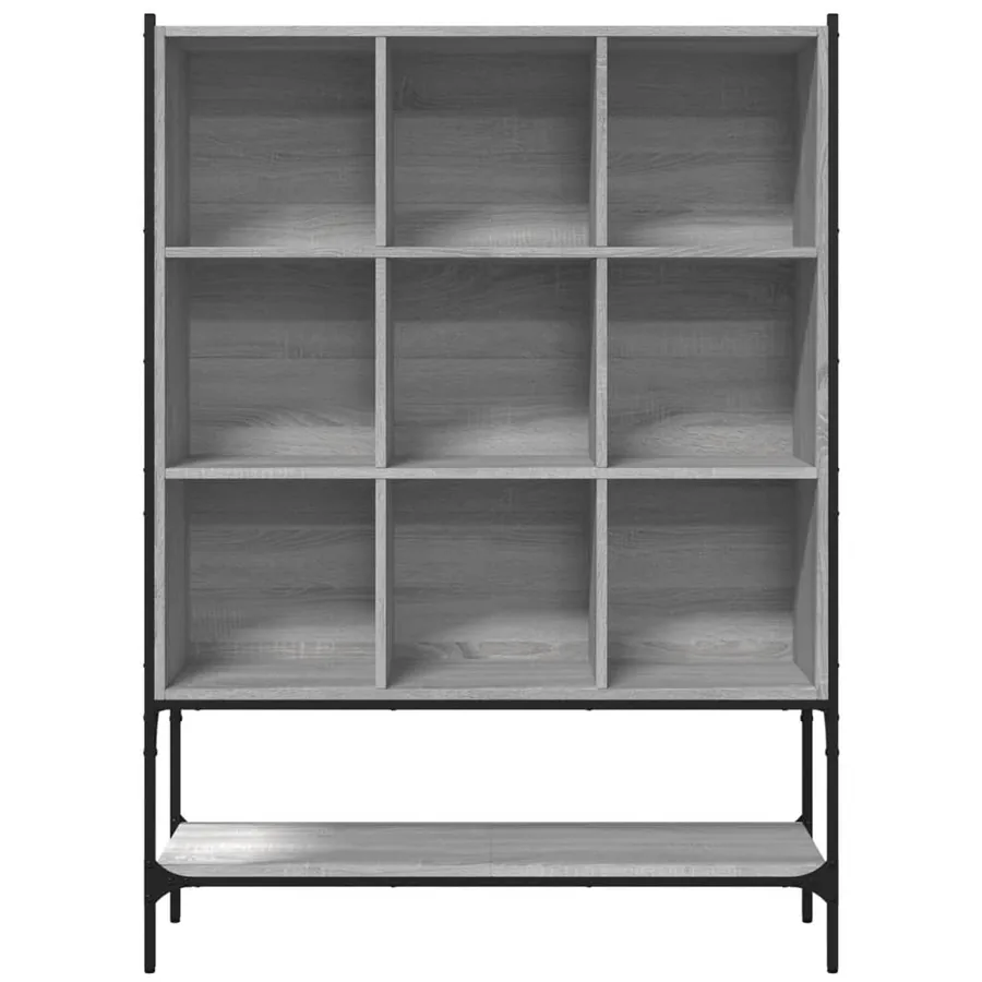 Bibliothèque sonoma gris 102x30x141,5 cm bois d'ingénierie - 5