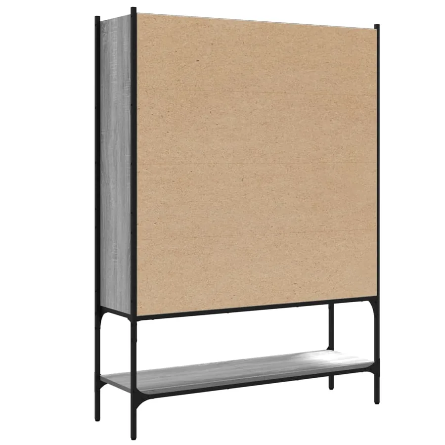 Bibliothèque sonoma gris 102x30x141,5 cm bois d'ingénierie - 7