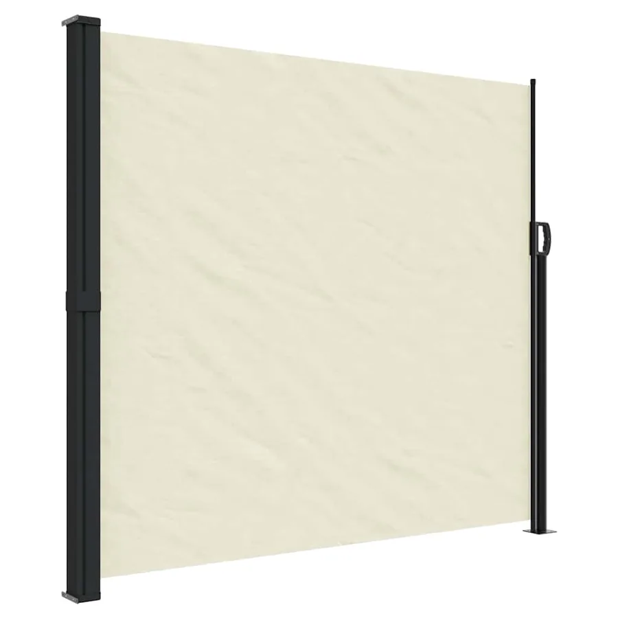 Auvent latéral rétractable crème 180x500 cm - 2