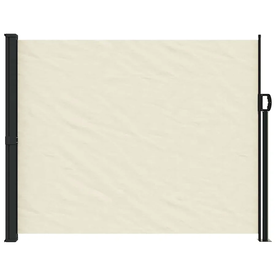 Auvent latéral rétractable crème 160x500 cm - 3