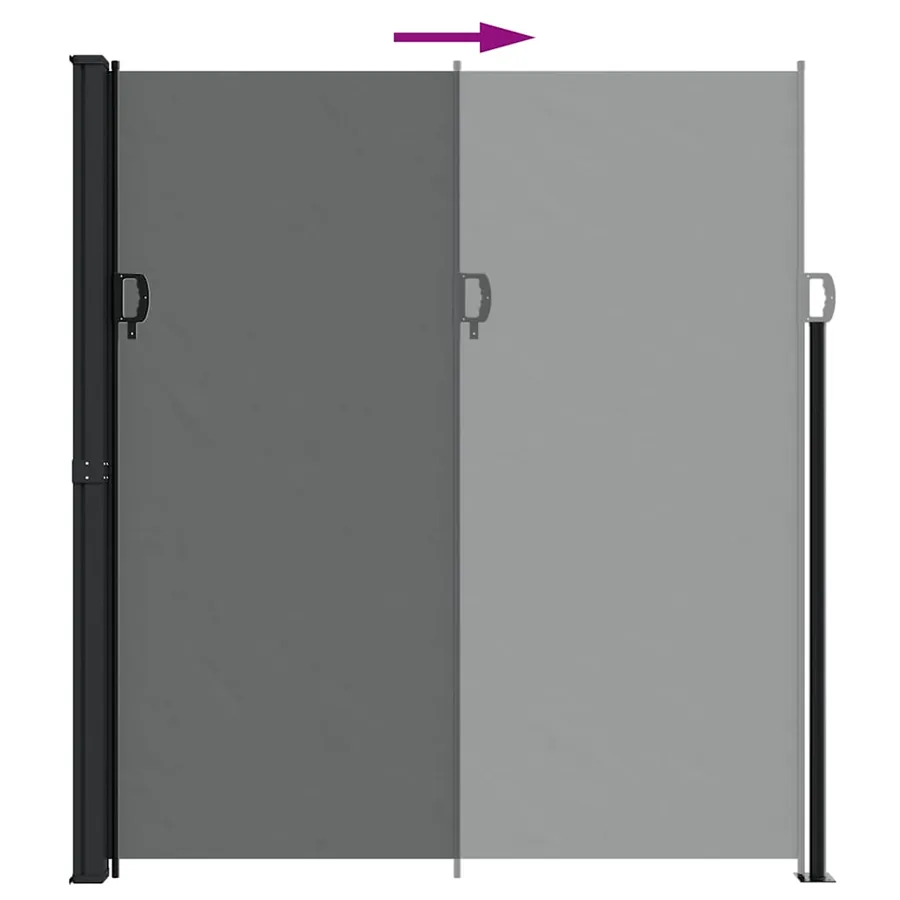 Store latéral rétractable Anthracite 220 x 300 cm - 6