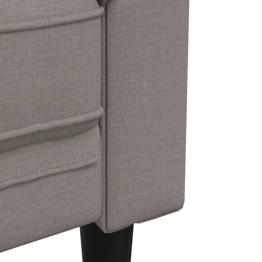 Ensemble de canapés 3 pcs taupe tissu - 7
