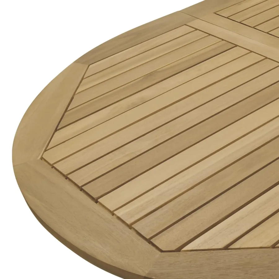 Table pliable de jardin 160x85x75 cm bois d'acacia solide - 8