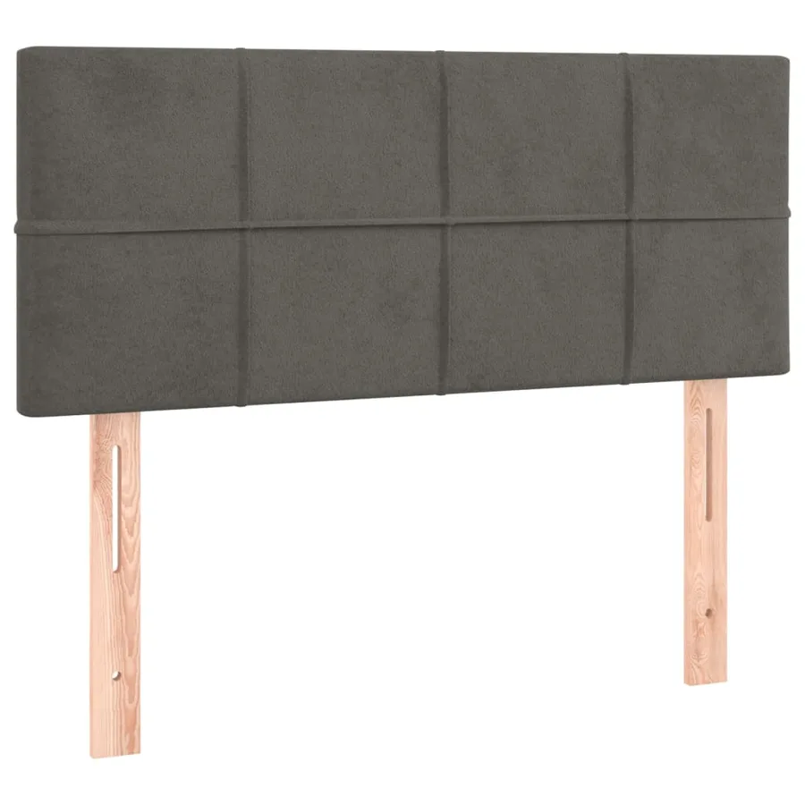 Tête de lit Gris foncé 90x5x78/88 cm Velours - 2