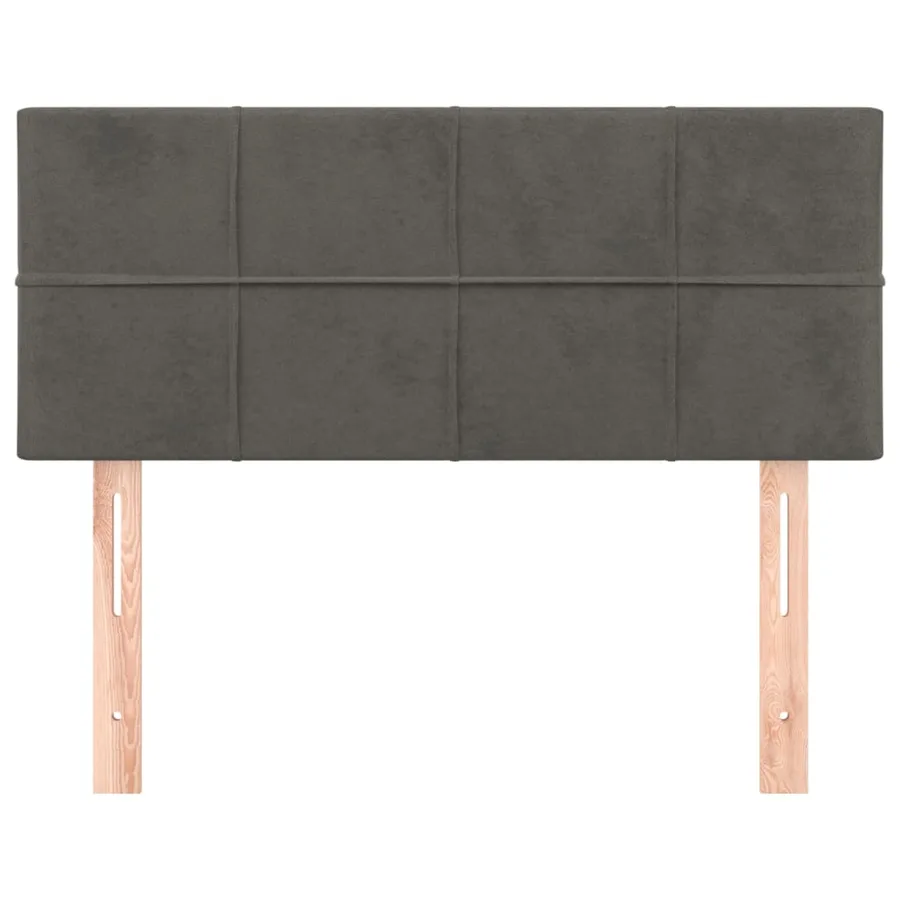 Tête de lit Gris foncé 90x5x78/88 cm Velours - 3