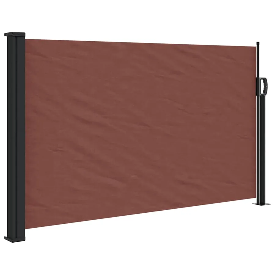 Auvent latéral rétractable marron 117x300 cm - 2