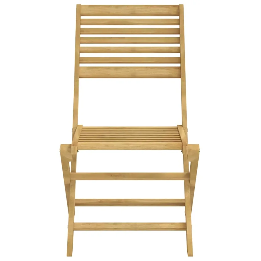 Chaises pliables de jardin lot de 6 bois massif d'acacia - 5