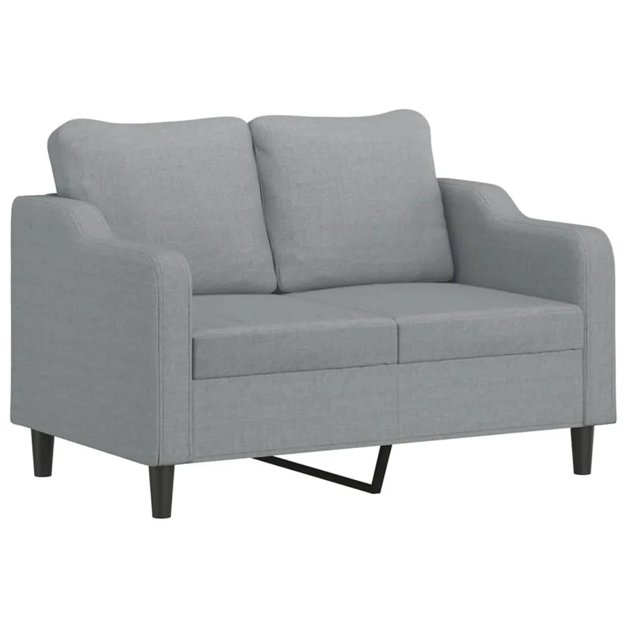 Ensemble de canapés 3 pcs avec coussins Gris clair Tissu - 3