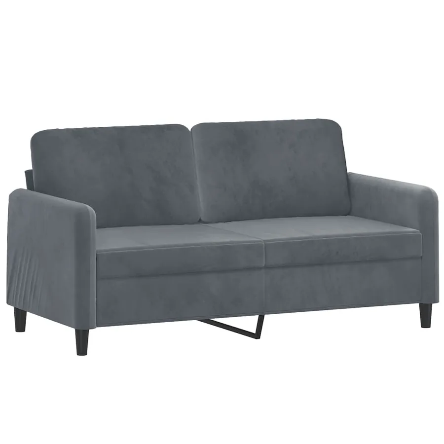 Ensemble de canapés 3 pcs gris foncé velours - 4